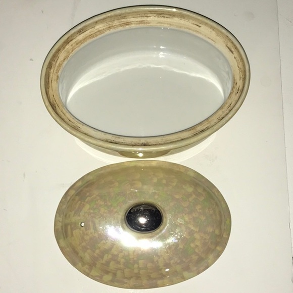 Yellow lidded Royal Rochester 50’s Stoneware Casserole Yellow Opalescent - Picture 6 of 16